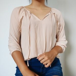 Sheer Chiffon Ruffle Blouse
